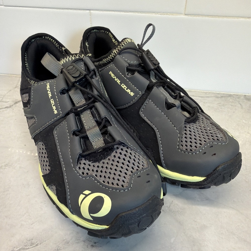 Pearl Izumi X-Alp Drift Women's Mountain Bike Shoes US 7‎ EUR 38 Grey Black Lime